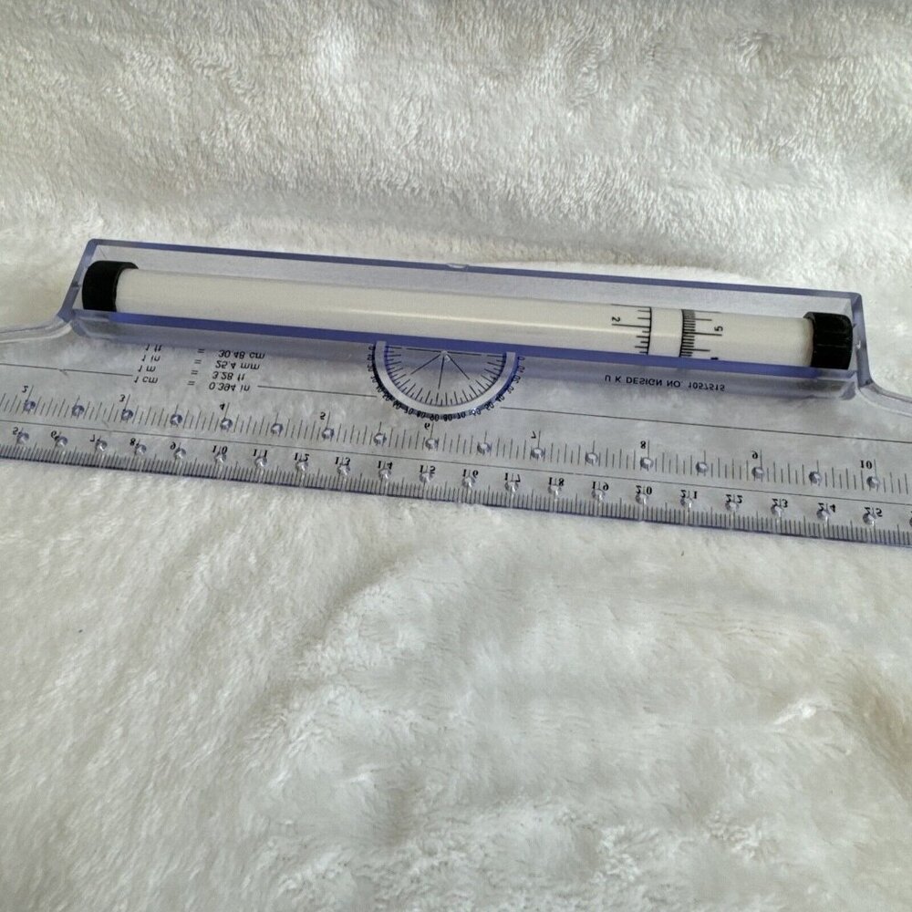 Rolling Parallel Ruler Universal Translation Angle Balance Drawing Measure Tools - Picture 6 of 9